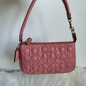 Coach Nolita 19 Pink Quilted Leather Shoulder Bag Excellent